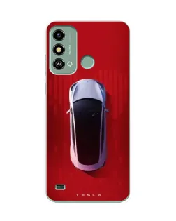 Чехол для ZTE Blade A53 с картинкой «Tesla Top View»