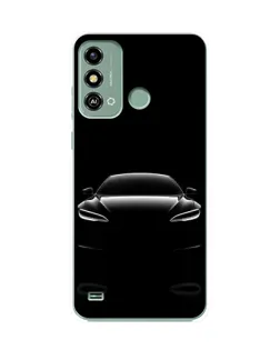 Чехол для ZTE Blade A53 с картинкой «Силуэт Tesla Night»