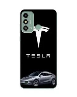 Чехол для ZTE Blade A53 с картинкой «Tesla Model Y»