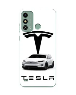 Чехол для ZTE Blade A53 с картинкой «Tesla White Style»