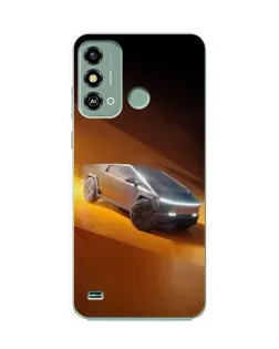 Чехол для ZTE Blade A53 с картинкой «Cybertruck в пустыне»