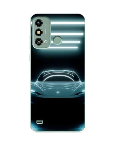 Чехол для ZTE Blade A53 с картинкой «Tesla в неоне» Чехол для ZTE Blade A53 с картинкой «Tesla в неоне»