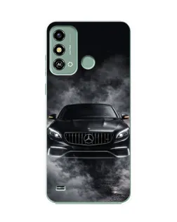 Чехол для ZTE Blade A53 с картинкой «Mercedes в дыму»
