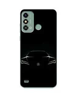 Чехол для ZTE Blade A53 с картинкой «Mercedes — силуэт авто» Чехол для ZTE Blade A53 с картинкой «Mercedes — силуэт авто»