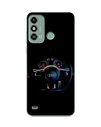 Чехол для ZTE Blade A53 с картинкой «Салон Audi — руль» Чехол для ZTE Blade A53 с картинкой «Салон Audi — руль»