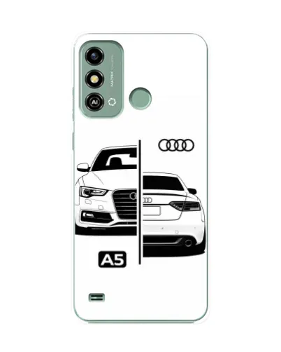 Чехол для ZTE Blade A53 с картинкой «Audi — контрастный дизайн» Чехол для ZTE Blade A53 с картинкой «Audi — контрастный дизайн»