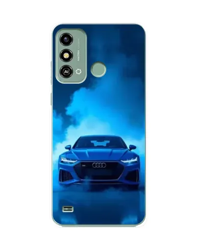 Чехол для ZTE Blade A53 с картинкой «Audi — голубая энергия» Чехол для ZTE Blade A53 с картинкой «Audi — голубая энергия»