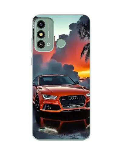 Чехол для ZTE Blade A53 с картинкой «Audi — закат» Чехол для ZTE Blade A53 с картинкой «Audi — закат»