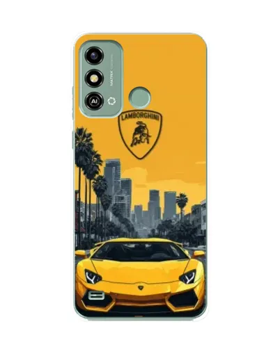 Чехол для ZTE Blade A53 с картинкой «Желтый Lamborghini город» Чехол для ZTE Blade A53 с картинкой «Желтый Lamborghini город»