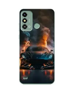 Чехол для ZTE Blade A53 с картинкой «Lamborghini дымная эстетика»