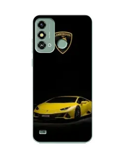 Чехол для ZTE Blade A53 с картинкой «Lamborghini желтый акцент»
