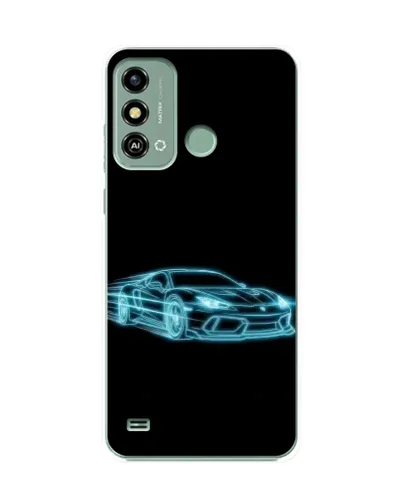 Чехол для ZTE Blade A53 с картинкой «Неоновый контур Lamborghini» Чехол для ZTE Blade A53 с картинкой «Неоновый контур Lamborghini»