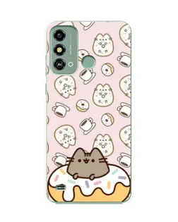Чехол для ZTE Blade A53 с картинкой «Пушин на пончике» Чехол для ZTE Blade A53 с картинкой «Пушин на пончике»