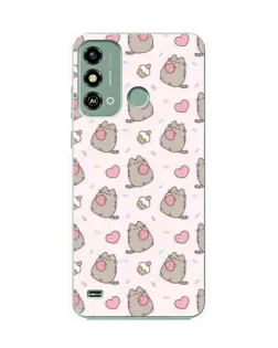 Чехол для ZTE Blade A53 с картинкой «Пушин и сладости» Чехол для ZTE Blade A53 с картинкой «Пушин и сладости»