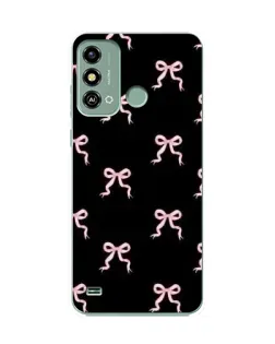 Чехол для ZTE Blade A53 с картинкой «Бант-цветок»