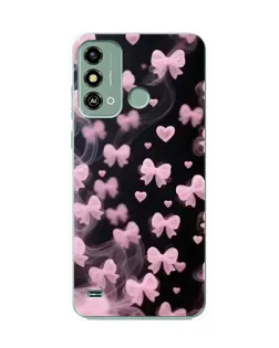 Чехол для ZTE Blade A53 с картинкой «Неоновое кружево»