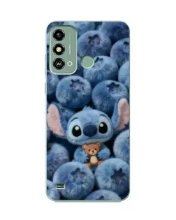 Чехол для ZTE Blade A53 с картинкой «Стич и голубика»