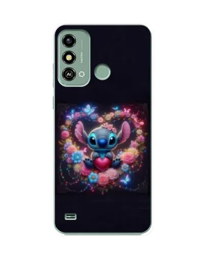 Чехол для ZTE Blade A53 с картинкой «Stitch в цветах» Чехол для ZTE Blade A53 с картинкой «Stitch в цветах»