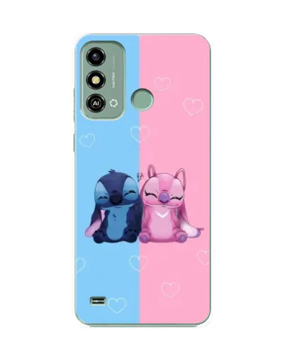 Чехол для ZTE Blade A53 с картинкой «Stitch и Angel Love» Чехол для ZTE Blade A53 с картинкой «Stitch и Angel Love»