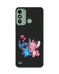 Чехол для ZTE Blade A53 с картинкой «Анжел целует Стича»