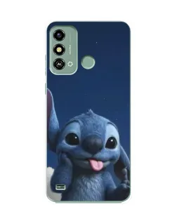 Чехол для ZTE Blade A53 с картинкой «Стич в облаках»