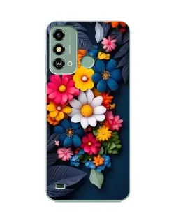 Чехол для ZTE Blade A53 с картинкой «Цветочная феерия»