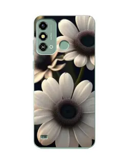 Чехол для ZTE Blade A53 с картинкой «Белые маргаритки макро»