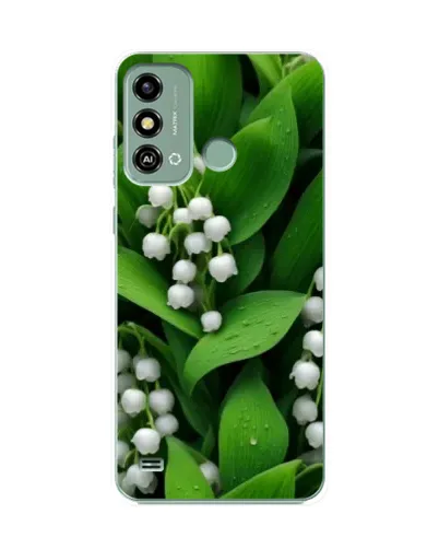 Чехол для ZTE Blade A53 с картинкой «Ландыши в зелени»
