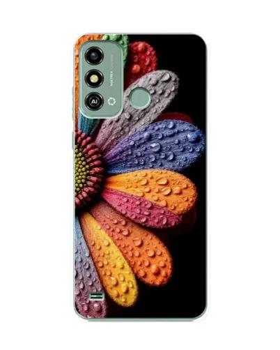 Чехол для ZTE Blade A53 с картинкой «Радужный цветок»