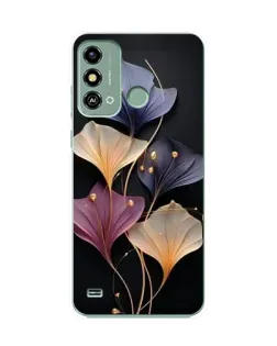 Чехол для ZTE Blade A53 с картинкой «Лиловые цветы грации»