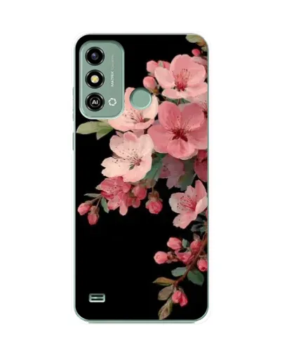 Чехол для ZTE Blade A53 с картинкой «Розовая ветка сакуры»
