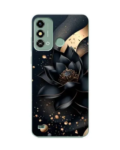 Чехол для ZTE Blade A53 с картинкой «Черный лотос»