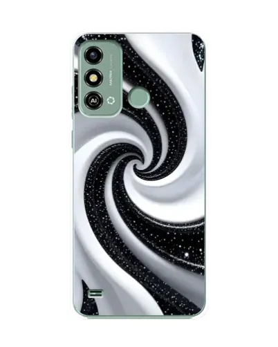Чехол для ZTE Blade A53 с картинкой «Черно-белая спираль» Чехол для ZTE Blade A53 с картинкой «Черно-белая спираль»
