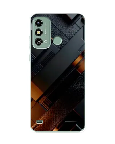 Чехол для ZTE Blade A53 с картинкой «Черные геометрические блоки» Чехол для ZTE Blade A53 с картинкой «Черные геометрические блоки»