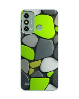 Чехол для ZTE Blade A53 с картинкой «Яркая неоновая галька»
