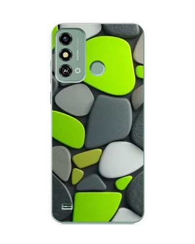 Чехол для ZTE Blade A53 с картинкой «Яркая неоновая галька» Чехол для ZTE Blade A53 с картинкой «Яркая неоновая галька»