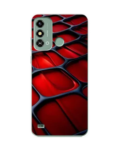 Чехол для ZTE Blade A53 с картинкой «Красная глянцевая сетка» Чехол для ZTE Blade A53 с картинкой «Красная глянцевая сетка»