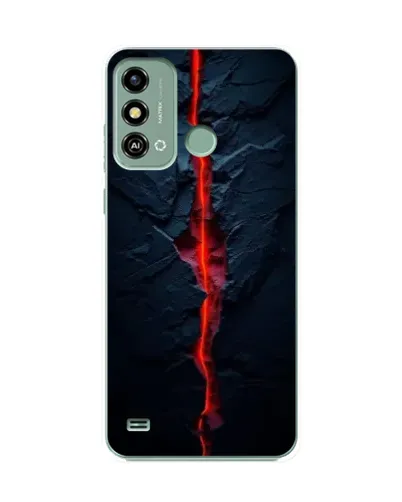 Чехол для ZTE Blade A53 с картинкой «Kрасная лавовая трещина» Чехол для ZTE Blade A53 с картинкой «Kрасная лавовая трещина»
