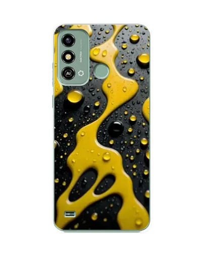 Чехол для ZTE Blade A53 с картинкой «Жидкое желтое золото» Чехол для ZTE Blade A53 с картинкой «Жидкое желтое золото»