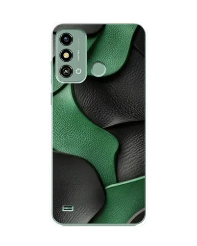 Чехол для ZTE Blade A53 с картинкой «Зеленые кожаные волны» Чехол для ZTE Blade A53 с картинкой «Зеленые кожаные волны»