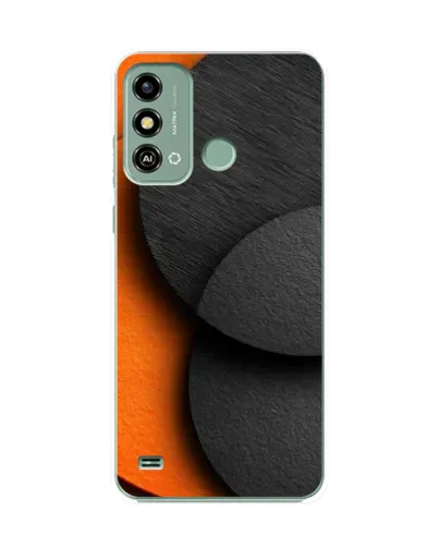 Чехол для ZTE Blade A53 с картинкой «Геометрия оранжевых кругов» Чехол для ZTE Blade A53 с картинкой «Геометрия оранжевых кругов»