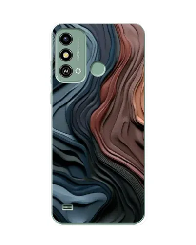 Чехол для ZTE Blade A53 с картинкой «Цветные волны каньона» Чехол для ZTE Blade A53 с картинкой «Цветные волны каньона»