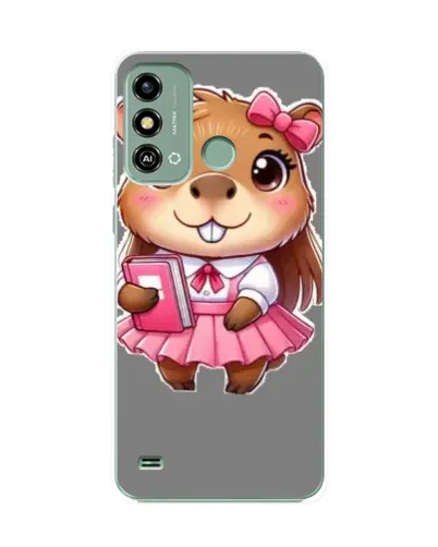 Чехол для ZTE Blade A53 с картинкой «Девочка капибара» Чехол для ZTE Blade A53 с картинкой «Девочка капибара»