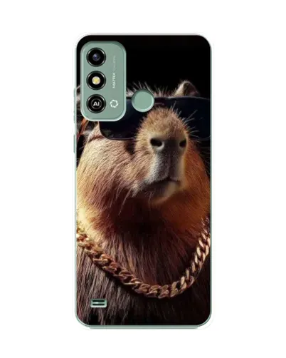 Чехол для ZTE Blade A53 с картинкой «Капибара золотая цепь» Чехол для ZTE Blade A53 с картинкой «Капибара золотая цепь»