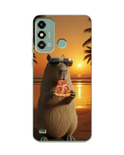 Чехол для ZTE Blade A53 с картинкой «Капибара с пиццей» Чехол для ZTE Blade A53 с картинкой «Капибара с пиццей»