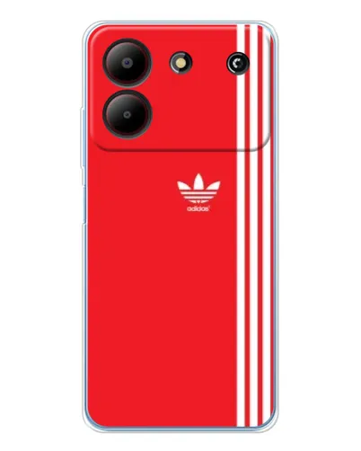 Чехол для ZTE Blade A54 с картинкой «Красный минимализм Adidas» Чехол для ZTE Blade A54 с картинкой «Красный минимализм Adidas»