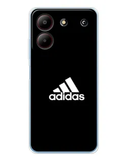 Чехол для ZTE Blade A54 с картинкой «Черная классика Adidas»