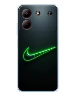Чехол для ZTE Blade A54 с картинкой «Неоновый контур Nike» Чехол для ZTE Blade A54 с картинкой «Неоновый контур Nike»