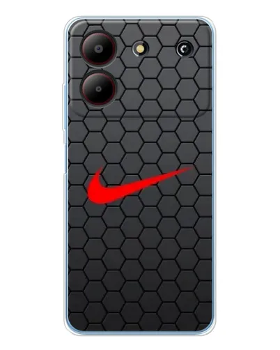 Чехол для ZTE Blade A54 с картинкой «Nike — карбоновая сетка» Чехол для ZTE Blade A54 с картинкой «Nike — карбоновая сетка»