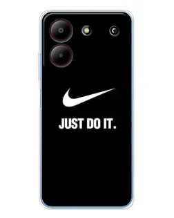 Чехол для ZTE Blade A54 с картинкой «Классический принт Nike» Чехол для ZTE Blade A54 с картинкой «Классический принт Nike»
